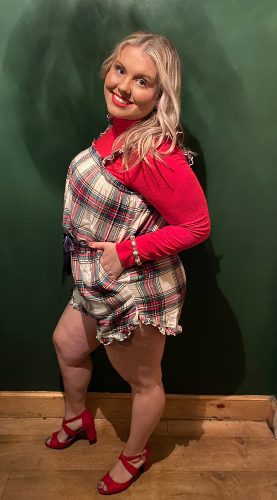 Ashley before her Blissful Wellness weight loss program