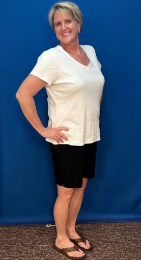 Lana after her Blissful Wellness weight loss program