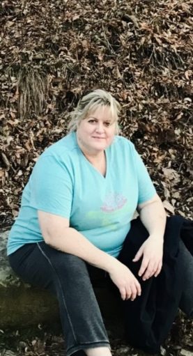 Lana before her Blissful Wellness weight loss program